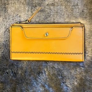 HOBO Brand Wallet in Yellow Leather
